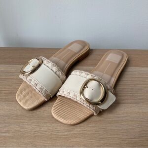Dolce Vita Grecia Ivory Leather Sandals Size 6.5